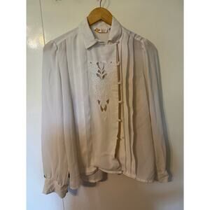 Vintage Astor One Cutout Vintage Blouse Size 12